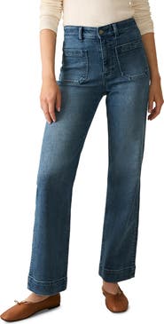 Faherty Ankle Length High Waist Stretch Terry Pants