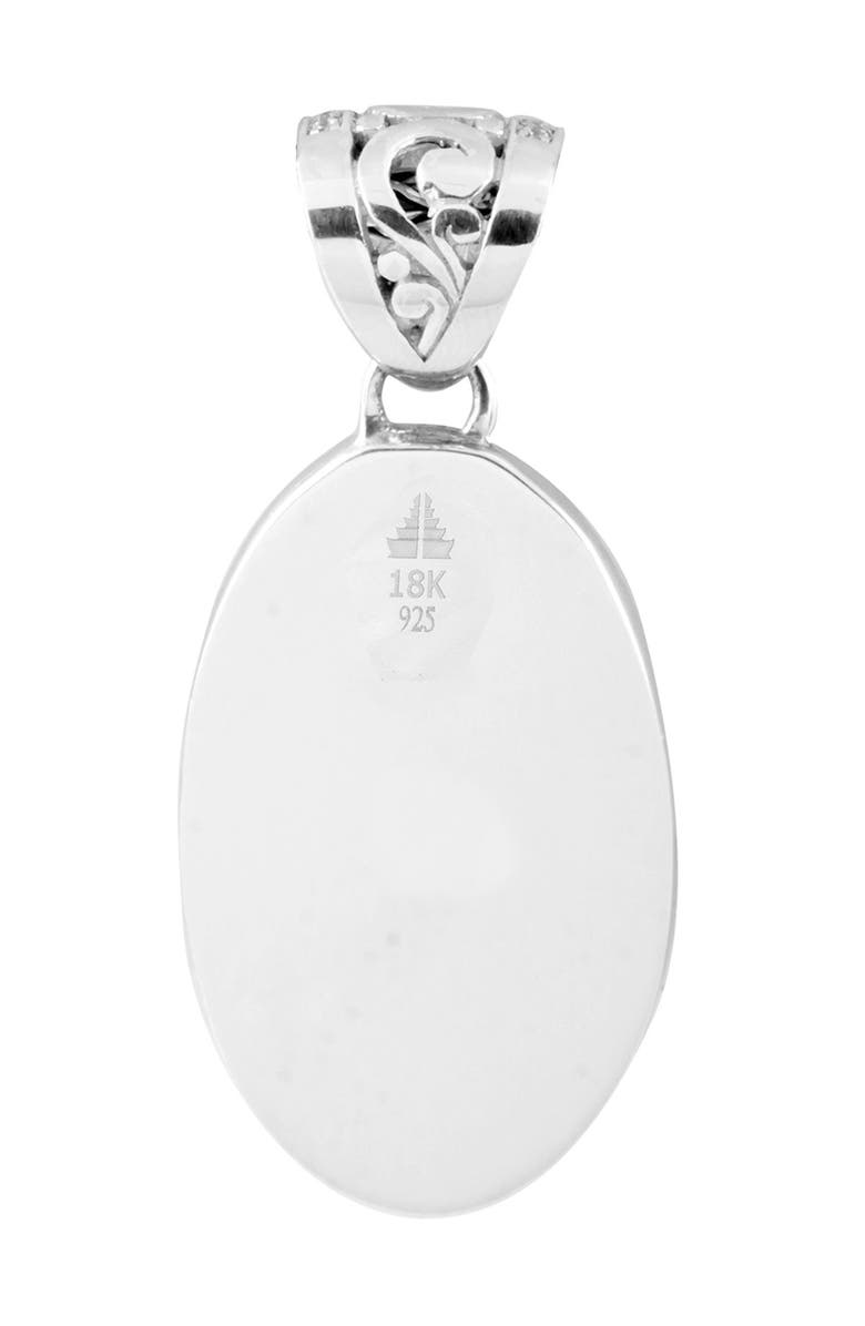 DEVATA 18K Gold & Sterling Silver Dragonfly CZ Pendant, Alternate, color,