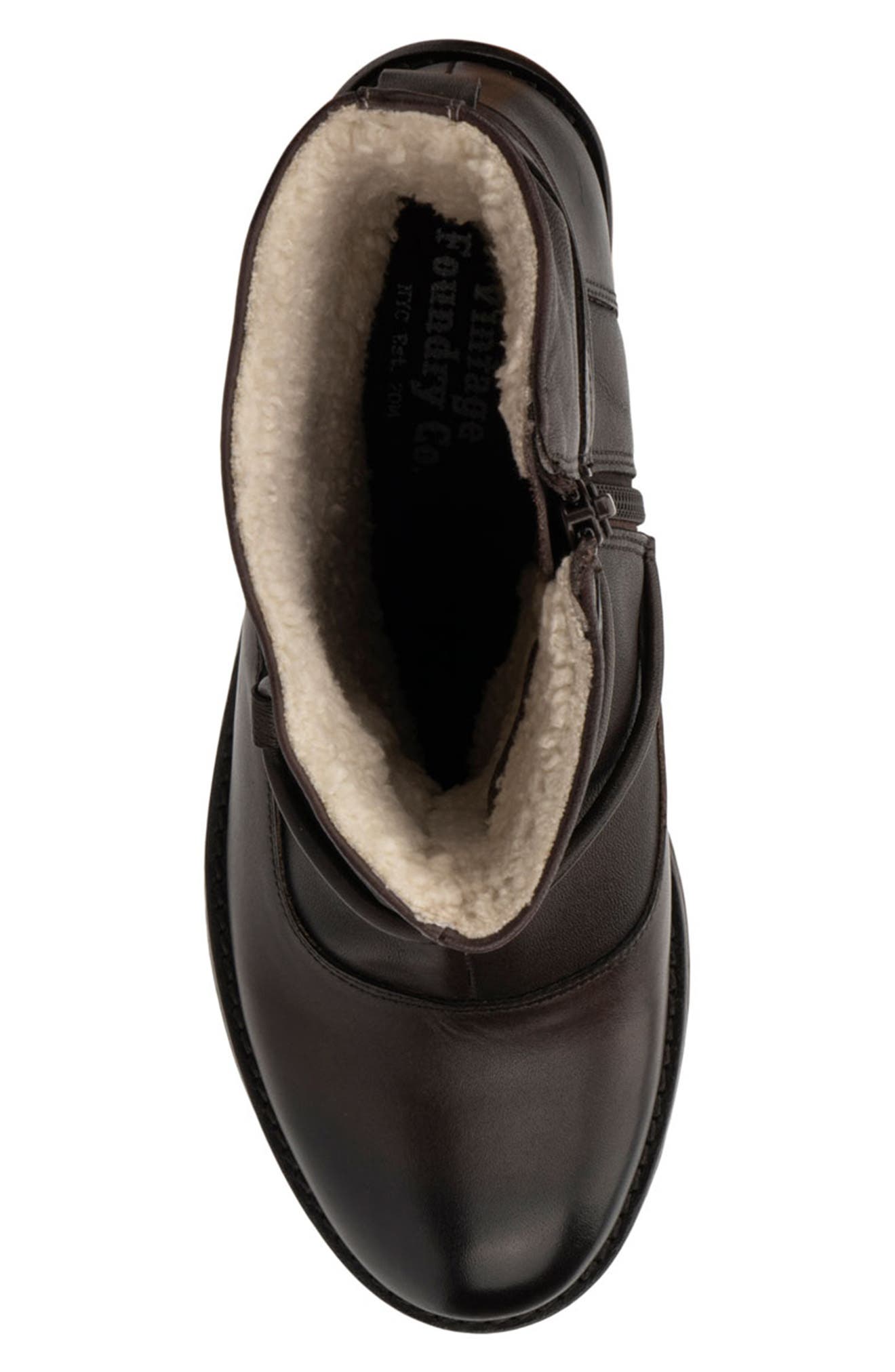 VINTAGE FOUNDRY Denisa Faux Fur Lined Boot, Alternate, color, Brown