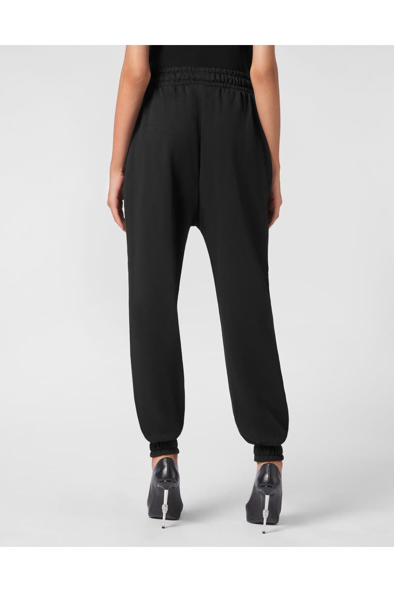 Leisurewear Trousers Embroidery Signature Women, Alternate, color, black