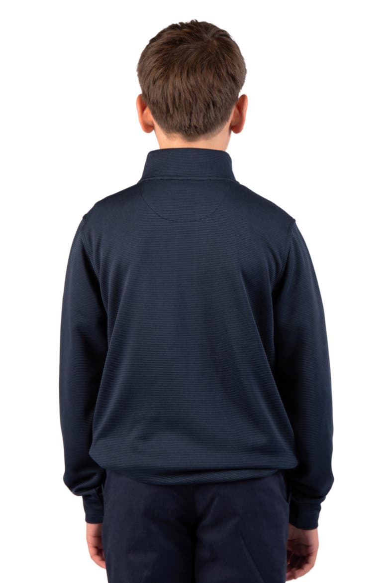 Kids' Ottoman Quarter Zip Pullover, Alternate, color, NAVY