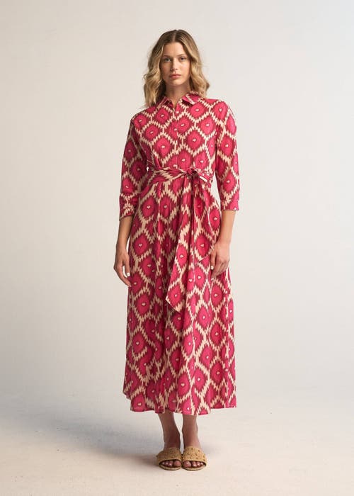 Guadalupe Design Luciana Ikat Multi Dress In Pink