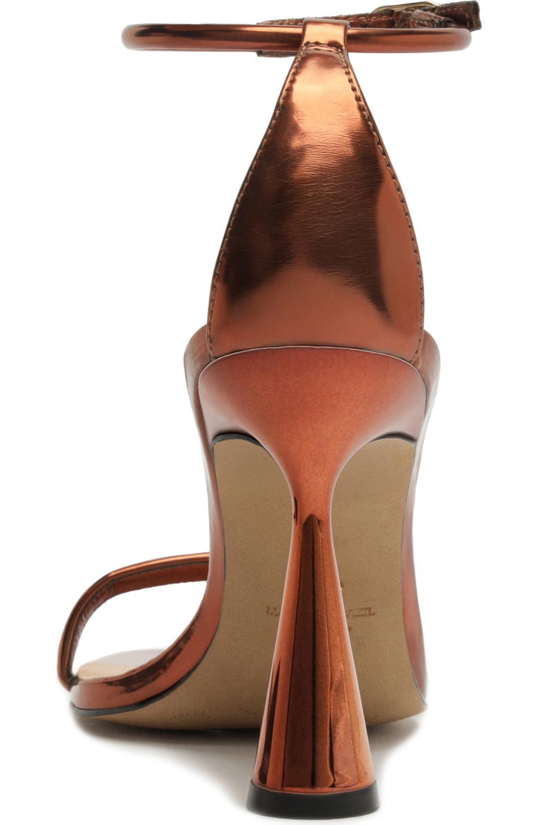 Arezzo Lea Ankle Strap Sandal, Alternate, color, Hot Pepper Metal