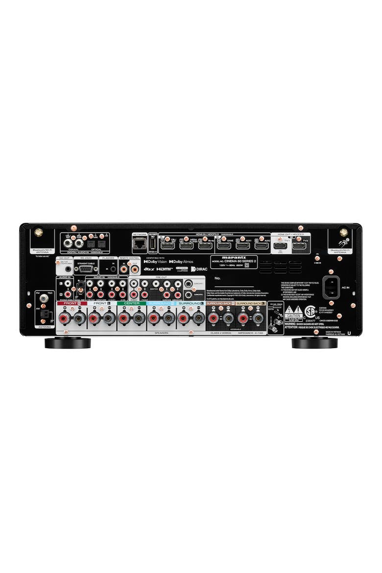 Cinema 60 S2 7.2 Channel 8K Home Theater Receiver, Alternate, color, Black