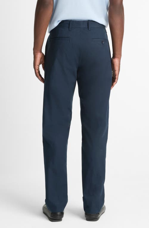 Vince Flat Front Stretch Cotton Chinos In Coastal