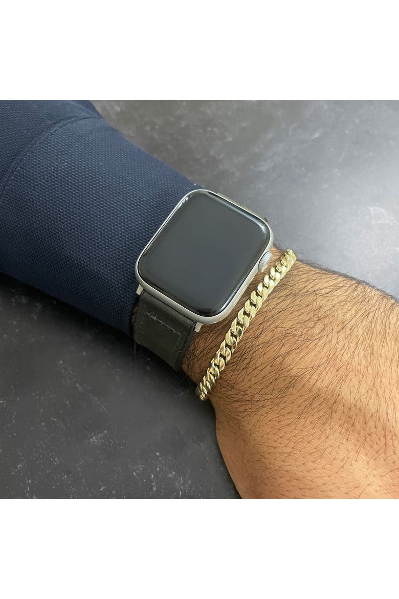 Cuban Link Bracelet, Alternate, color, Yellow Gold