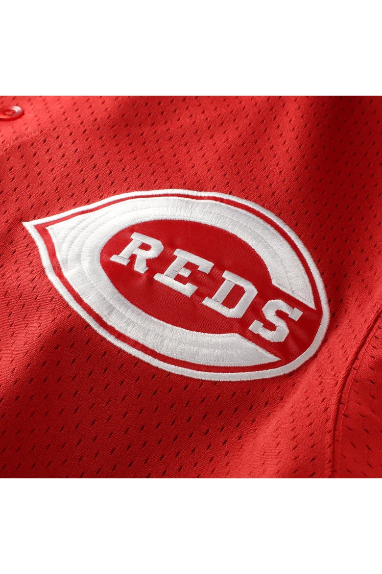 Men's Mitchell & Ness Deion Sanders Red Cincinnati Reds Big & Tall Cooperstown Mesh Batting Practice Jersey, Alternate, color, Red