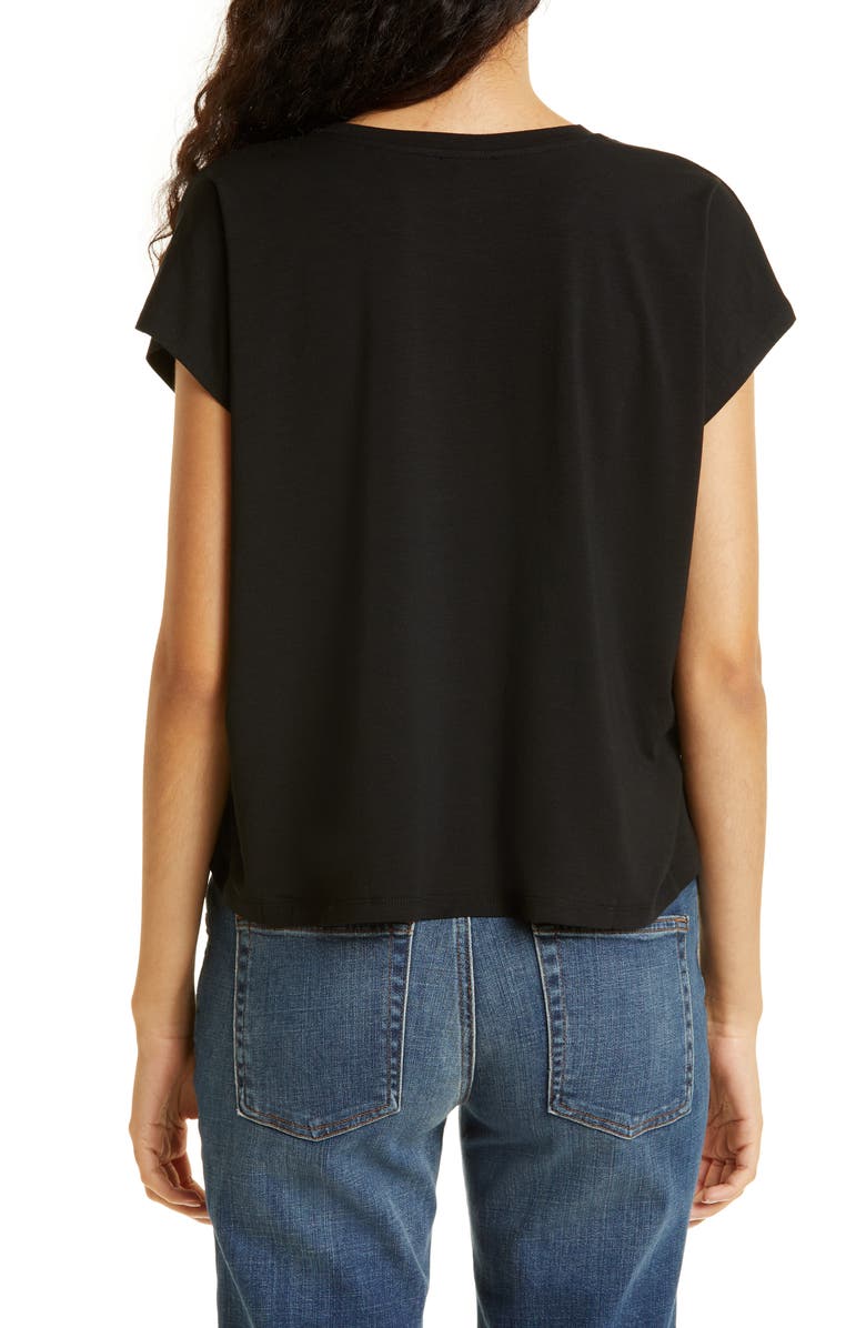 Eileen Fisher Crewneck Boxy Stretch Jersey T-Shirt, Alternate, color, 