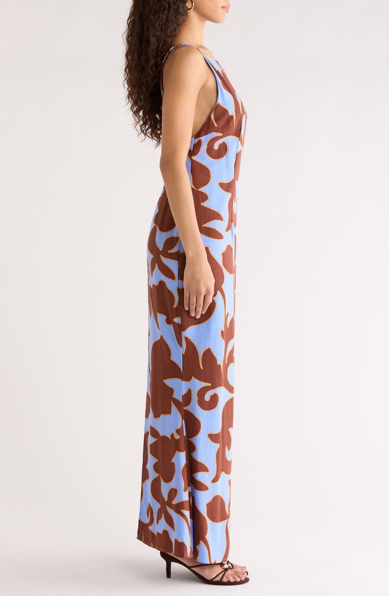 SUGARLIPS Briley Abstract Print Mizie Open Back Maxi Dress, Alternate, color,