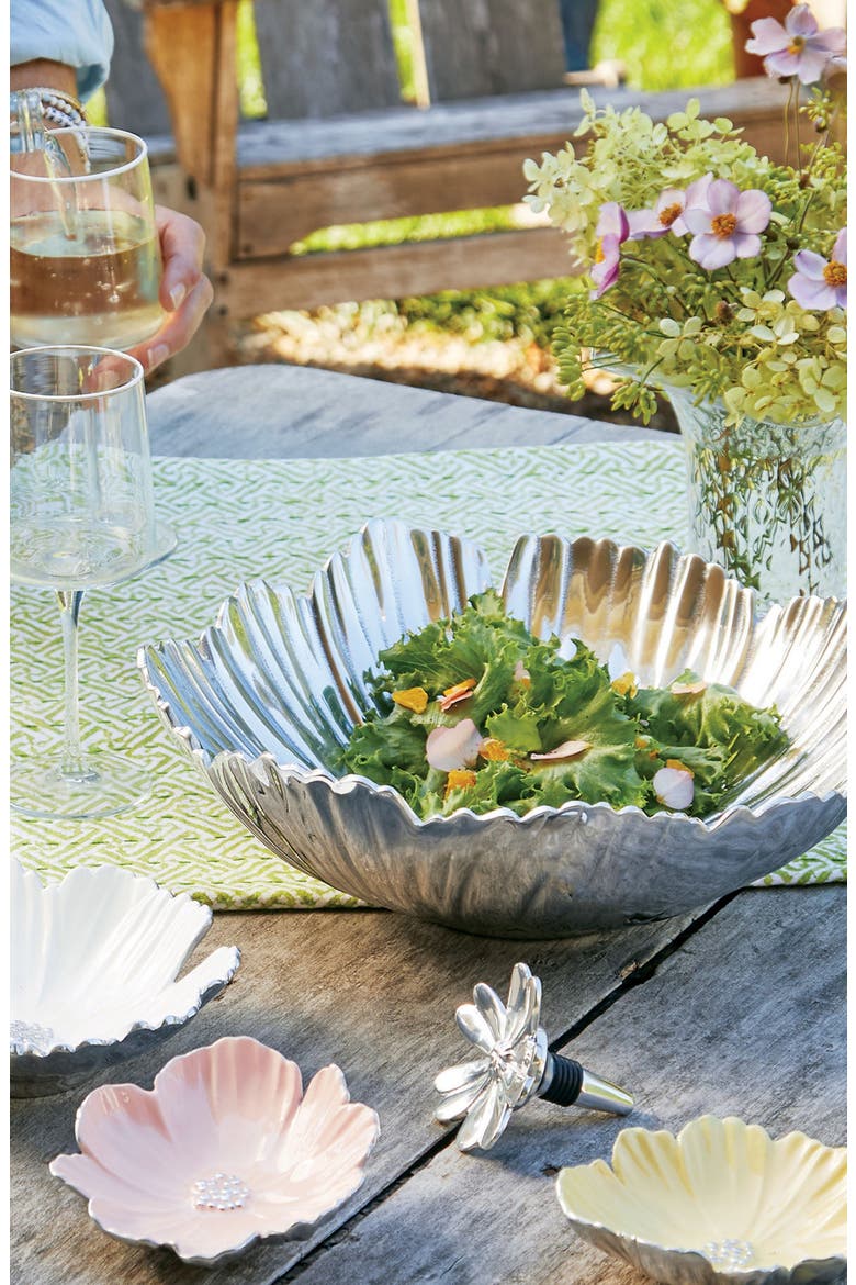 Cosmos Serving Bowl, Alternate, color, SILVER