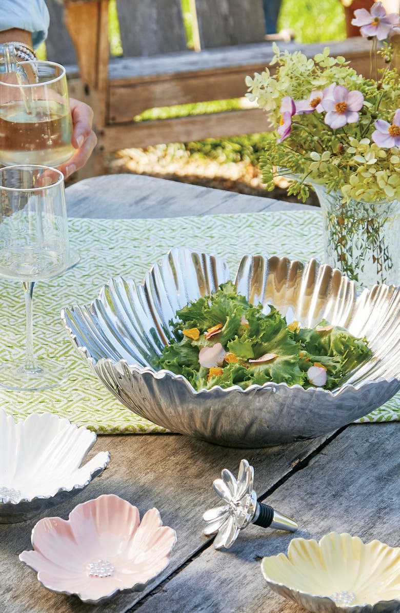 Mariposa Cosmos Serving Bowl, Alternate, color, Silver