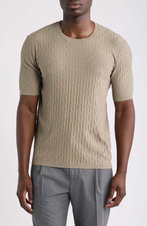 Short Sleeve Sweater T-Shirt