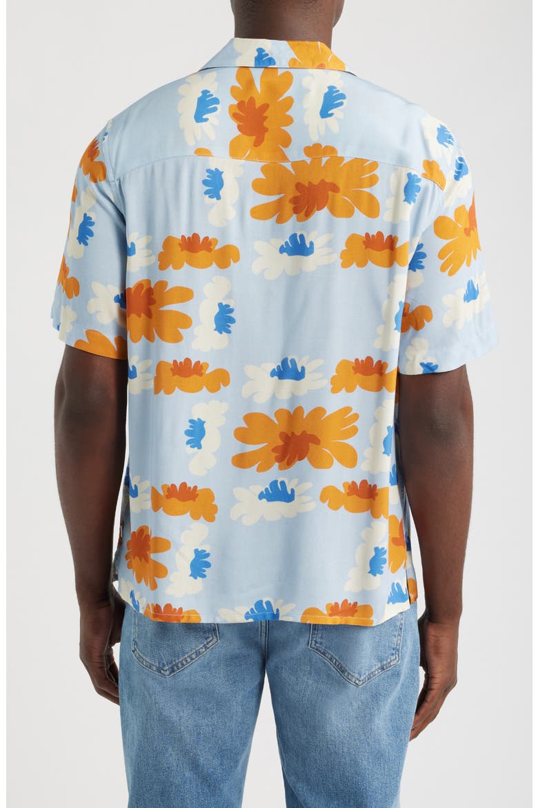 Didicot Floral Camp Shirt, Alternate, color, BLUE / RUST MULTI