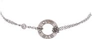 Pre-Owned Cartier 2 Diamonds Love Bracelet 18K White Gold with Diamonds