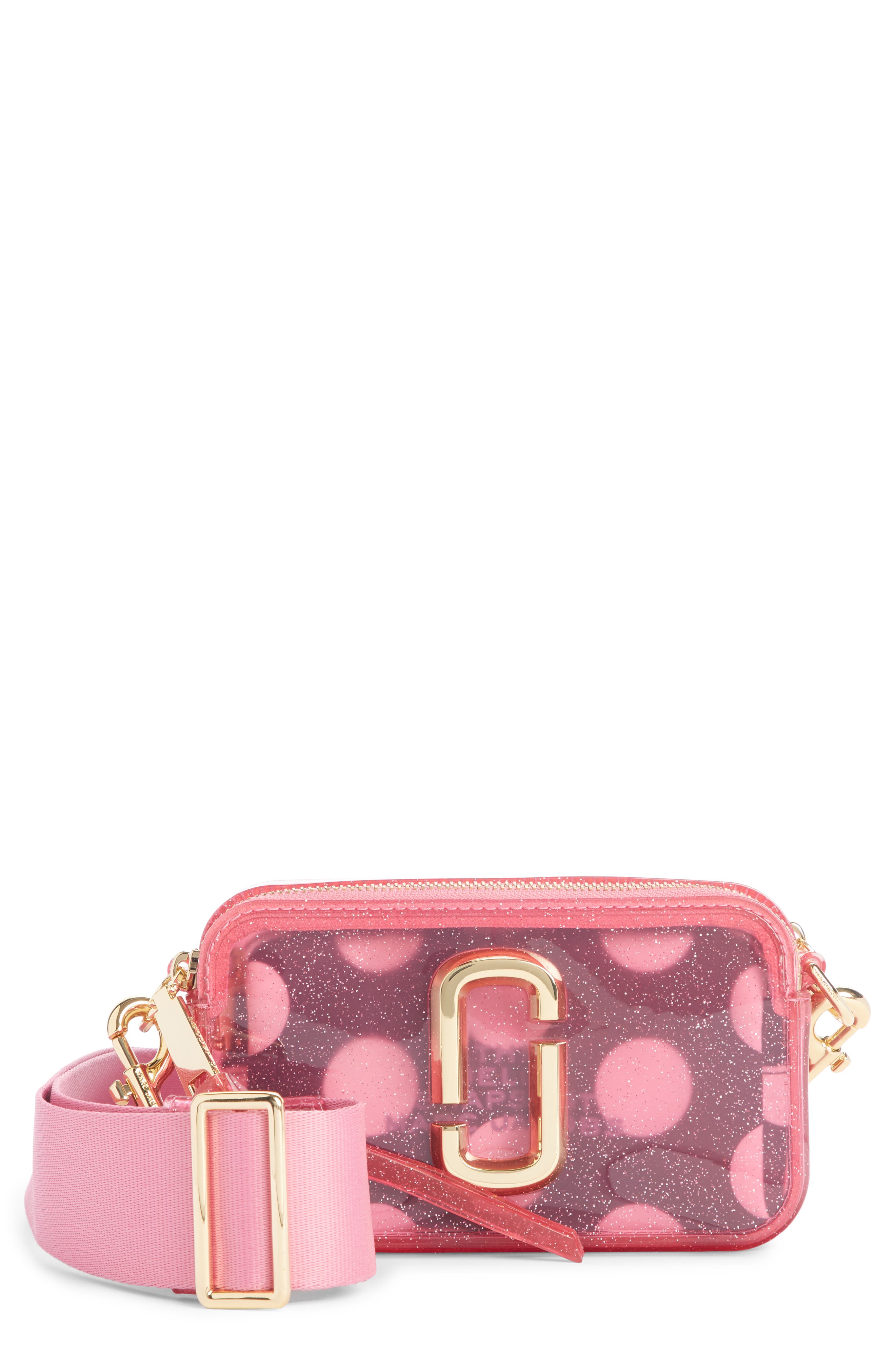 MARC JACOBS The Jelly Glitter Snapshot Crossbody Bag (Women