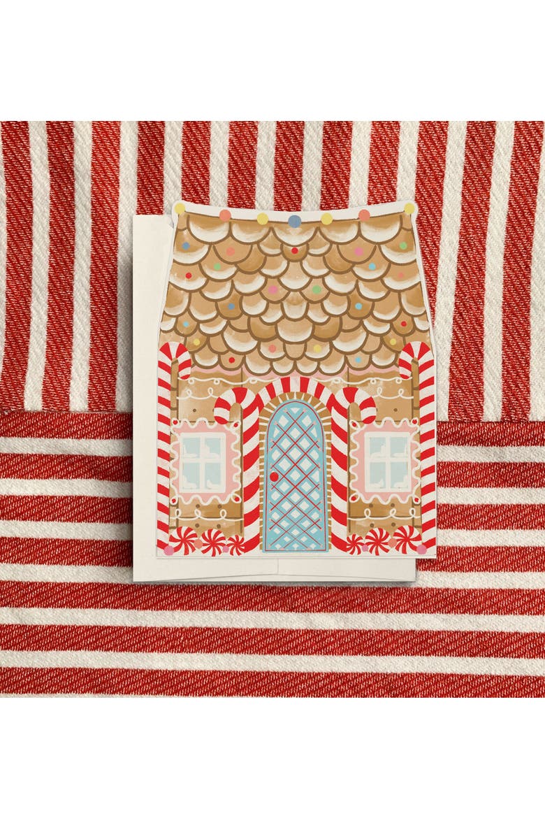 Holiday/Christmas Gingerbread House Greeting Card Pack, Alternate, color, Multi-Pack
