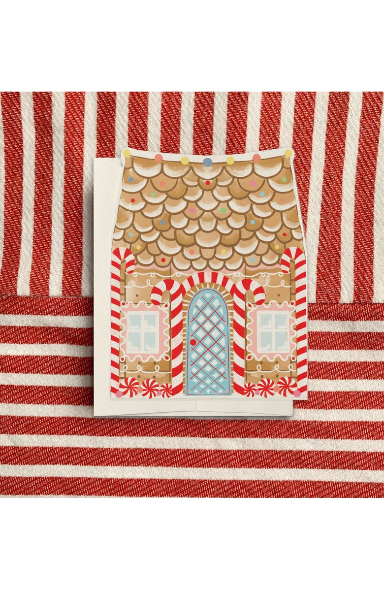 Ramus & Co Holiday/Christmas Gingerbread House Greeting Card Pack, Alternate, color, Multi-Pack