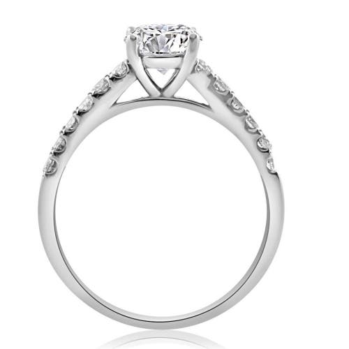 Bliss Diamond 1 3/4ct Round Cut Lab Grown Diamond Engagement Ring