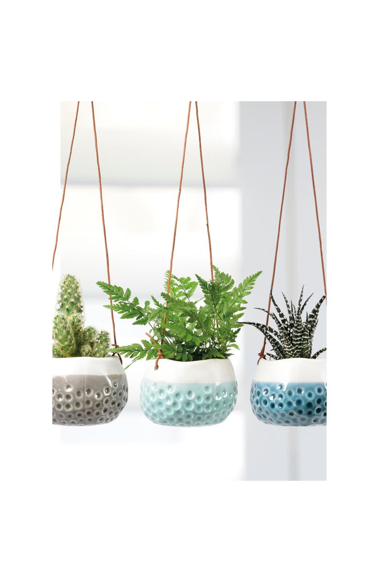 Burgon & Ball Hanging Baby Dotty Trio Vases, Alternate, color, Stone