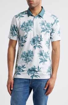 TravisMathew Featherweight Magnolia Floral Piqué Polo