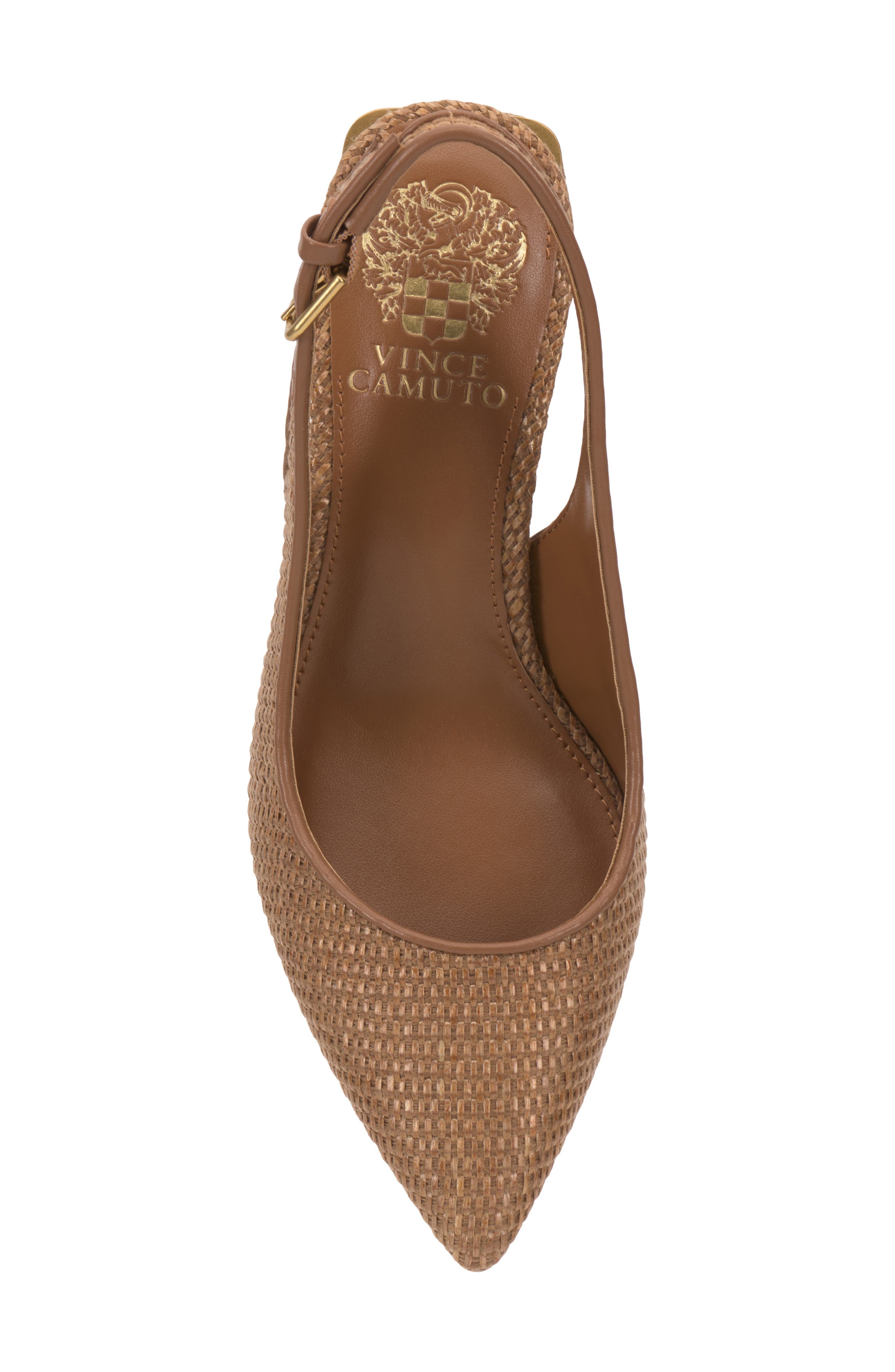 Hamden Pointed Toe Slingback Pump, Alternate, color, GOLDEN WALNUT