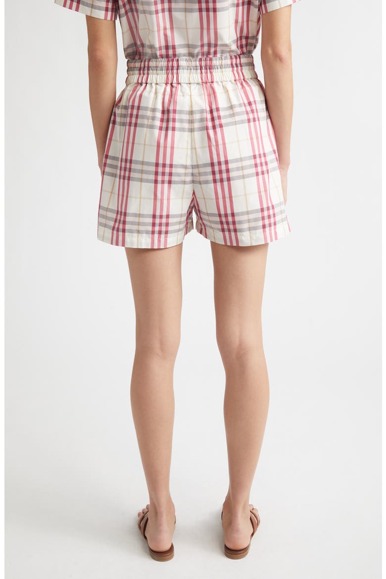 Evelyn Check Shorts, Alternate, color, AUBERGINE CHECK