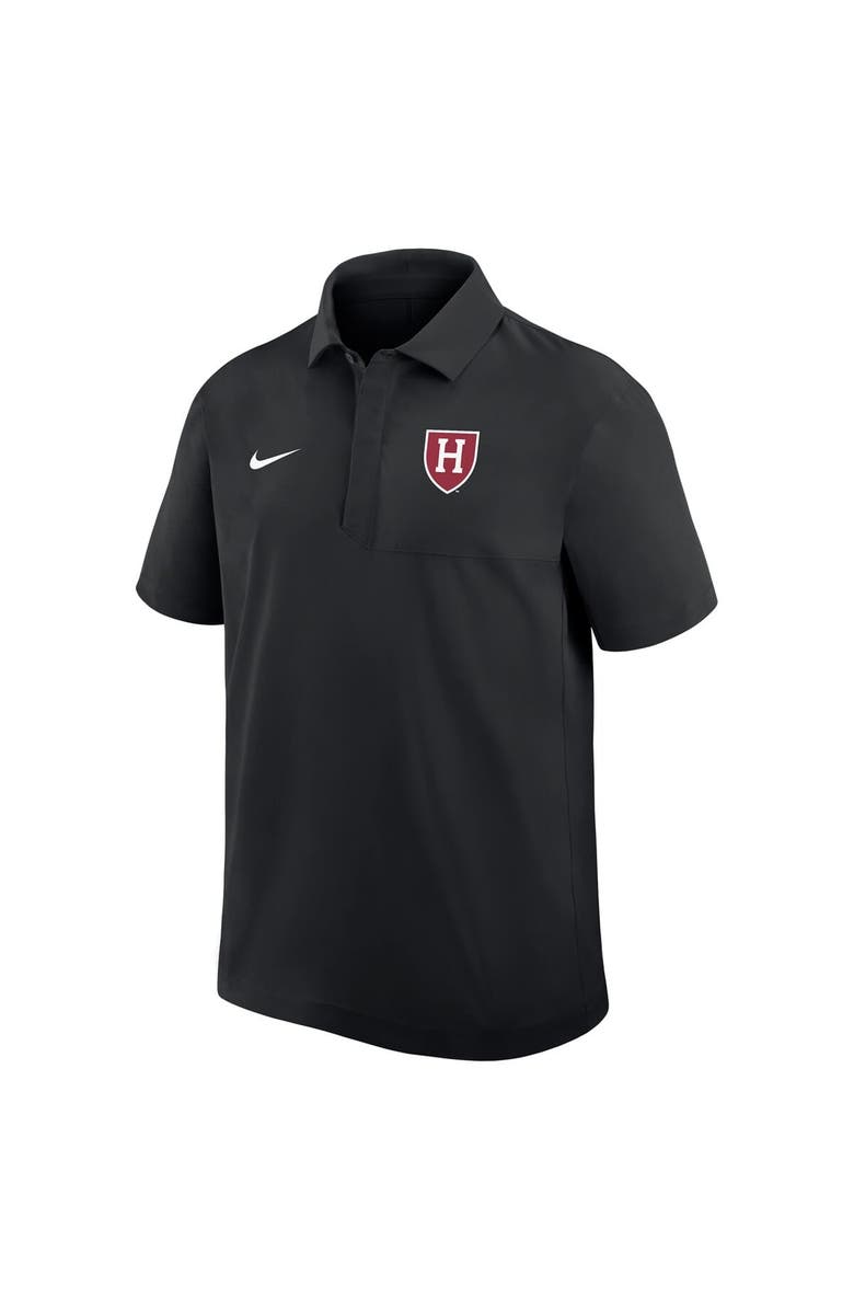 Nike Men's Nike Black Harvard Crimson 2025 Sideline Polo, Alternate, color, Black
