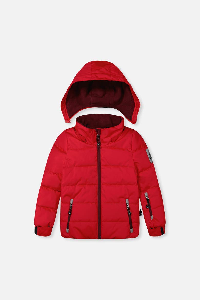Play Reinforced Jacket & Pants Neckwarmer Two Piece Snowsuit, Alternate, color, Rouge