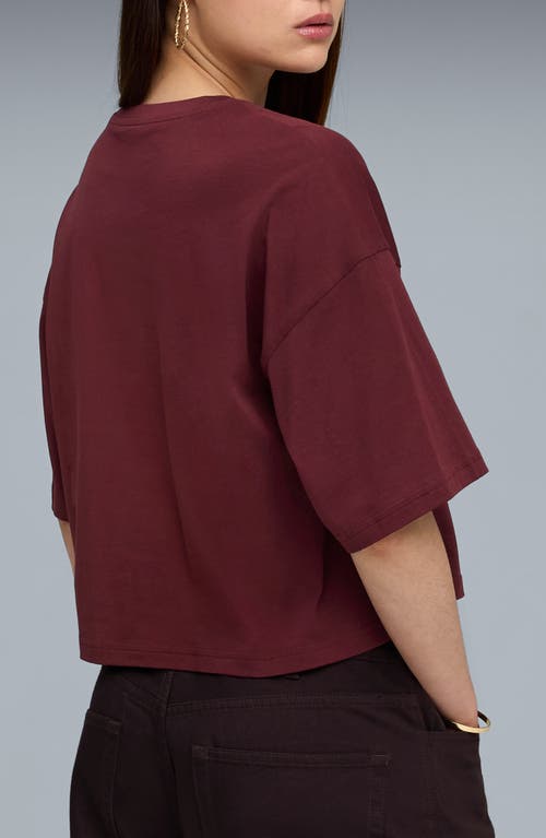 Puma Wardrobe Essential Oversize T-shirt In Red