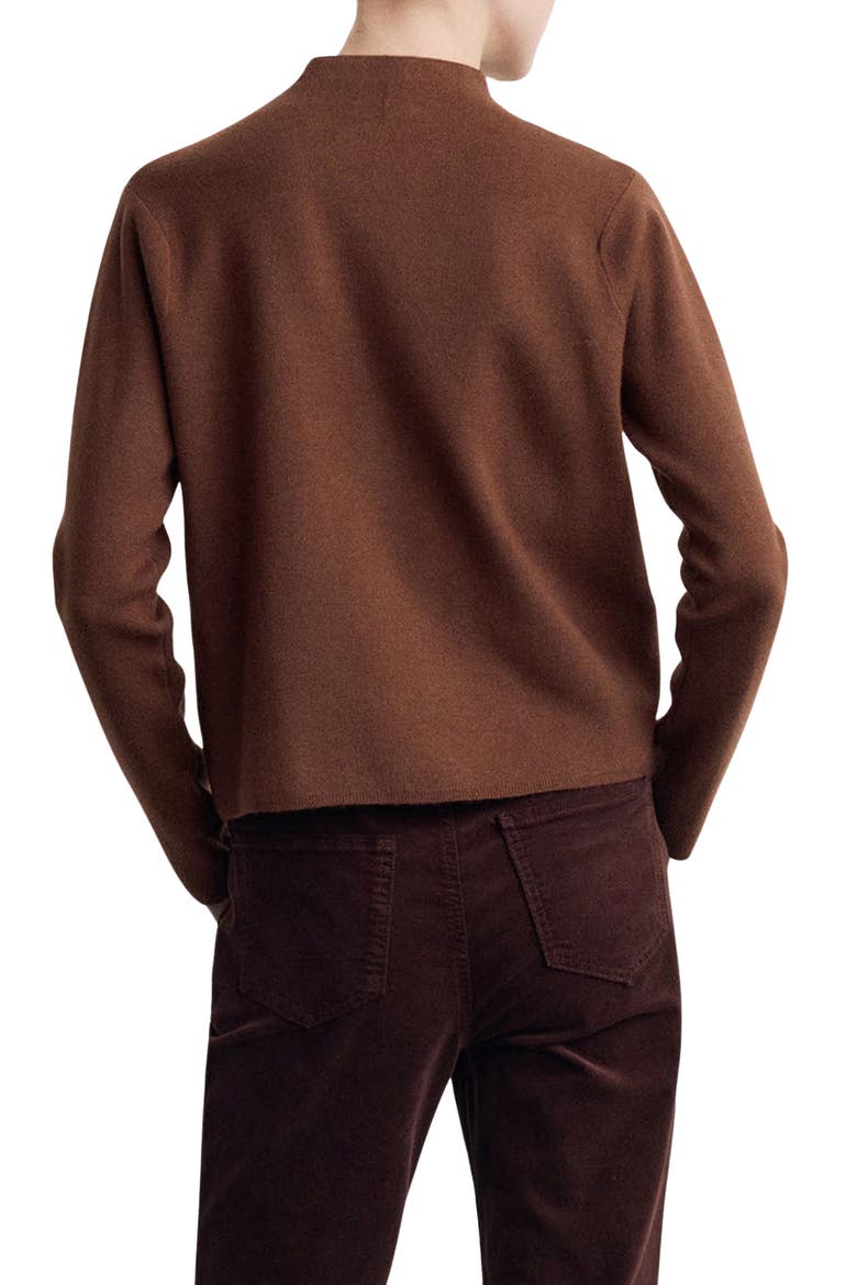 Funnel Neck Sweater, Alternate, color, CARAMEL