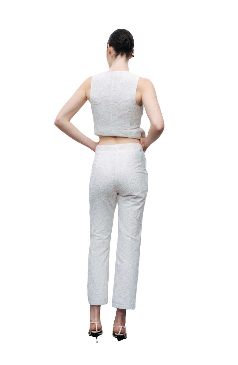 Nocturne Embroidered Bootcut Pants, Alternate, color, 