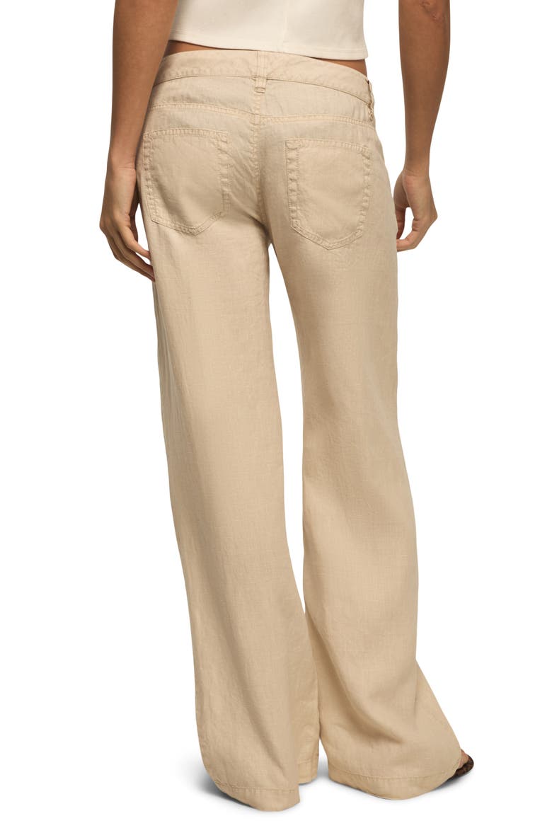 Baggy Wide Leg Linen Pants, Alternate, color, MOONSTRUCK