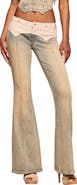 I.AM.GIA Tommie Mixed Media Flare Leg Jeans