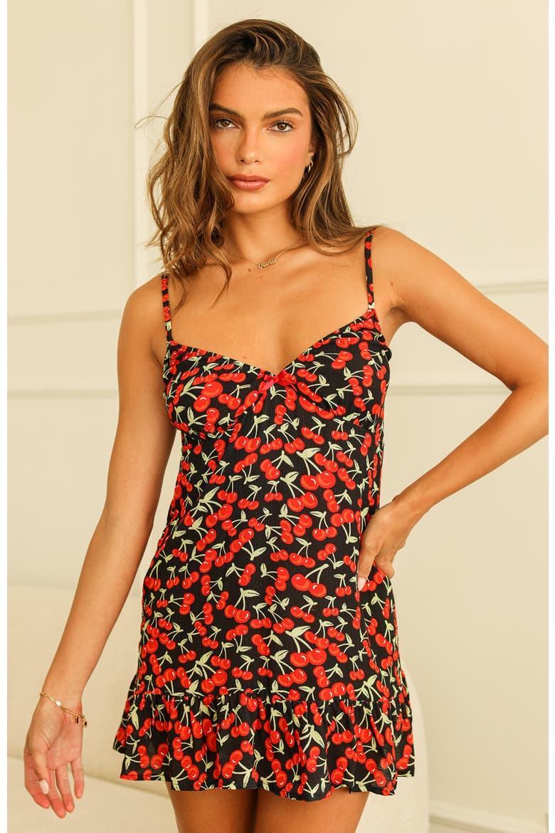 Tyra Dress, Alternate, color, Cherise