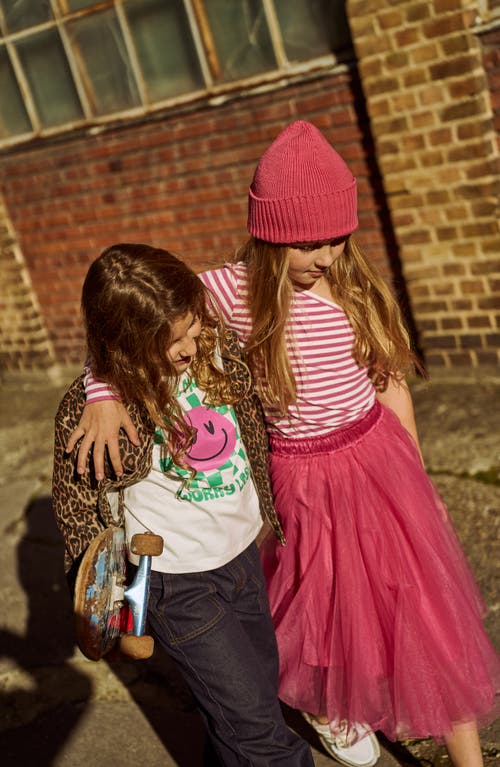 The New Kids' Praise Organic Cotton Graphic T-shirt In White