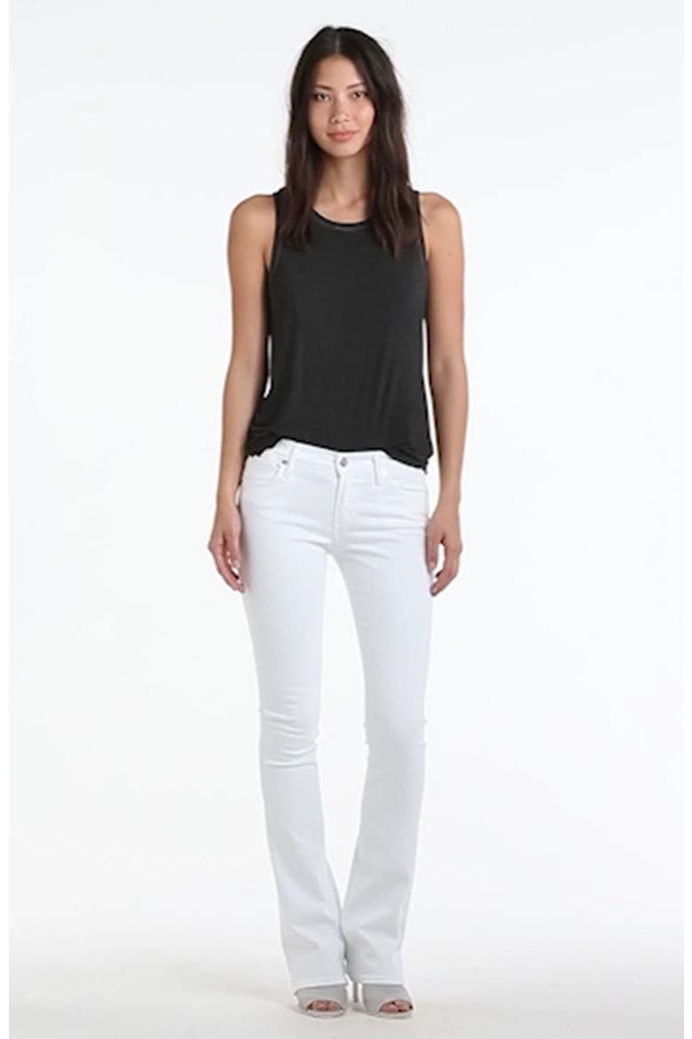 'Emannuelle' Slim Bootcut Jeans, Alternate, color, OPTIC WHITE