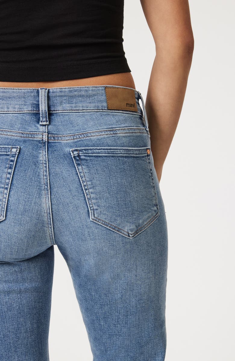 Mavi Jeans Emma Low Rise Slim Boyfriend Jeans, Alternate, color, Light Brushed Flex Blue