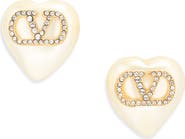 Valentino Garavani VLOGO Signature Faux Pearl Earrings