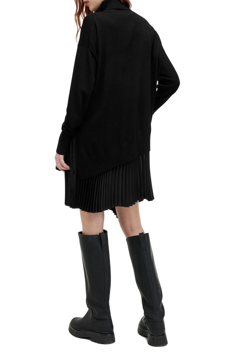 AllSaints Flora Turtleneck Sweater & Sleeveless Dress Set, Alternate, color, 