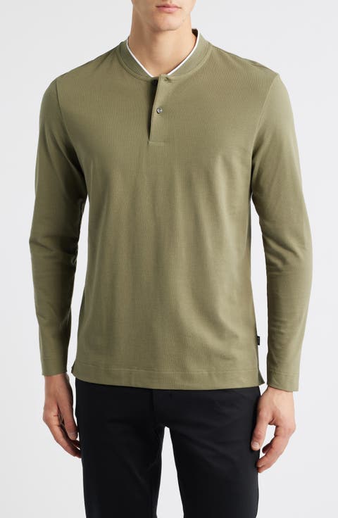 Pal Long Sleeve Blade Collar Polo