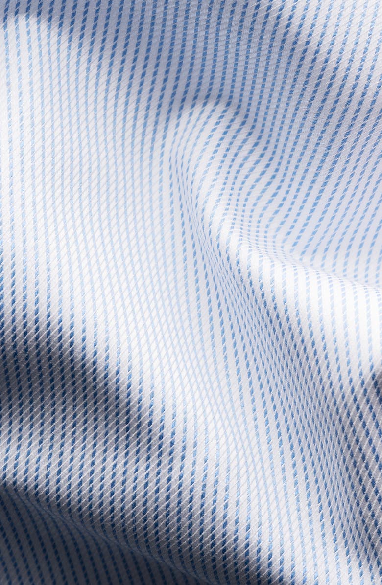 Eton Slim Fit Stripe Stretch Cotton & Lyocell Dress Shirt, Alternate, color, 