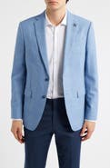 John Varvatos Star USA Bleecker Windowpane Plaid Wool Blend Sport Coat
