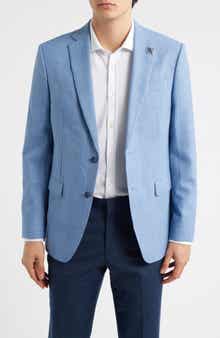 Bleecker Windowpane Plaid Wool Blend Sport Coat