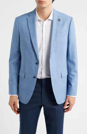 Bleecker Windowpane Plaid Wool Blend Sport Coat