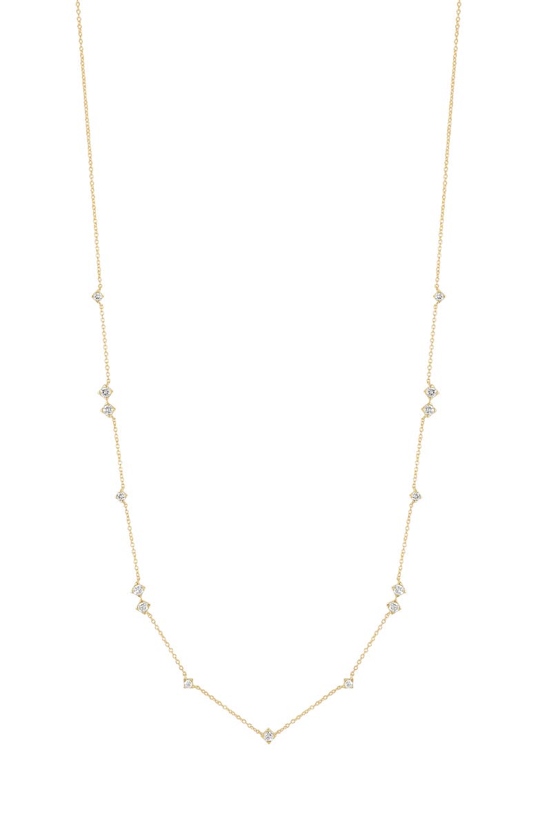 Bony Levy Diamond Station Necklace, Main, color, 18K Yellow Gold