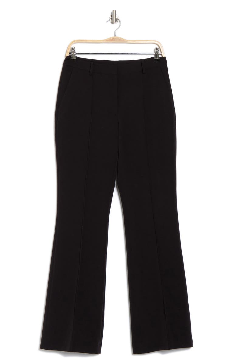 DKNY Pintuck Flare Leg Pants, Alternate, color, Black