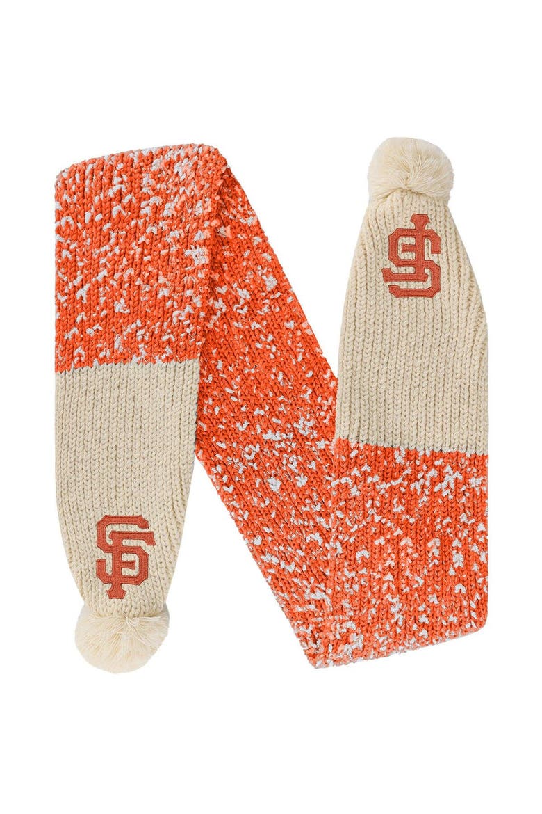 San Francisco Giants Confetti Scarf with Pom, Main, color, Orange