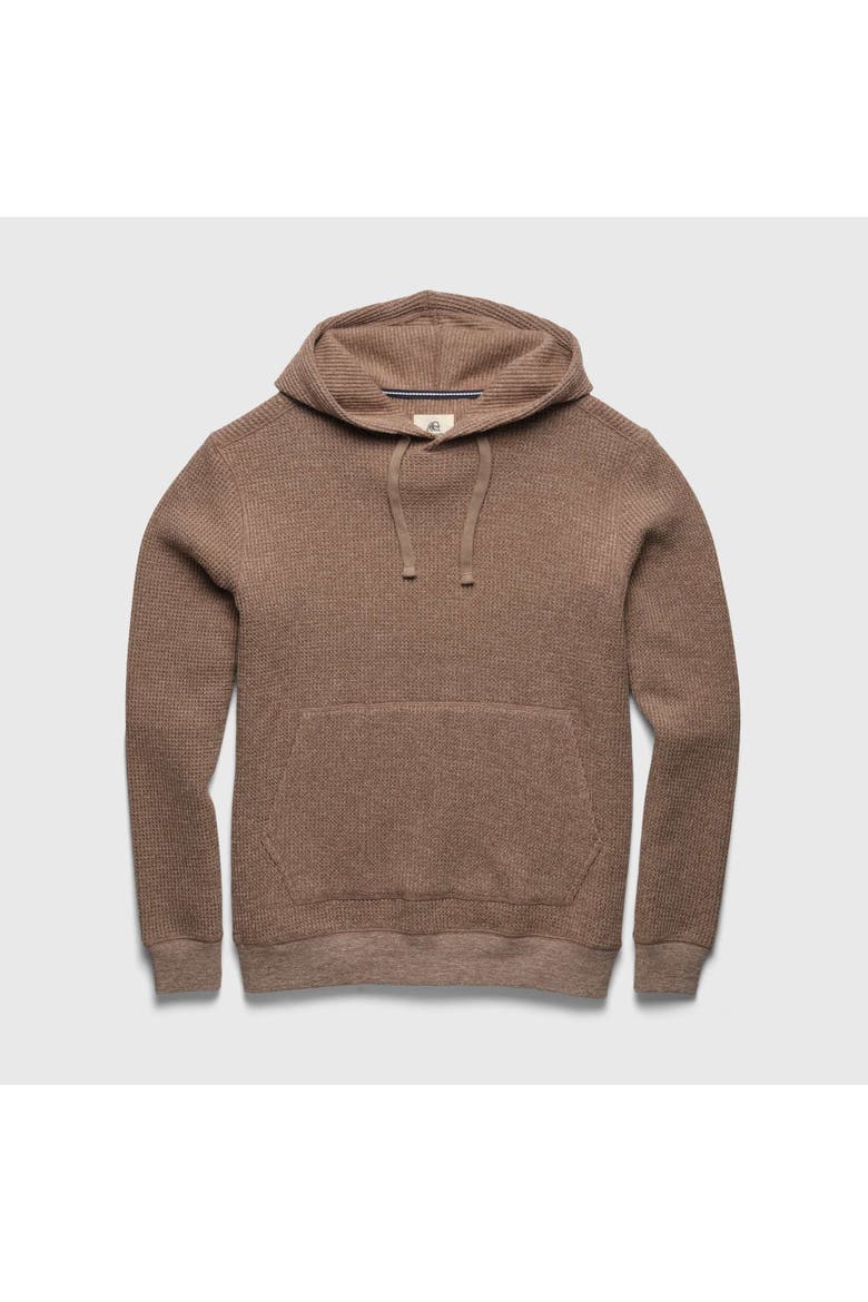 Ivan Waffle Fleece Hoodie, Main, color, camel heather
