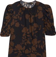 SUGARLIPS Floral Puff Sleeve Top