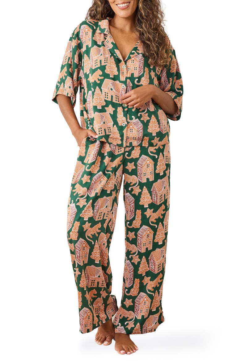 Wildest Dreams Pajamas, Main, color, HUNTER GREEN